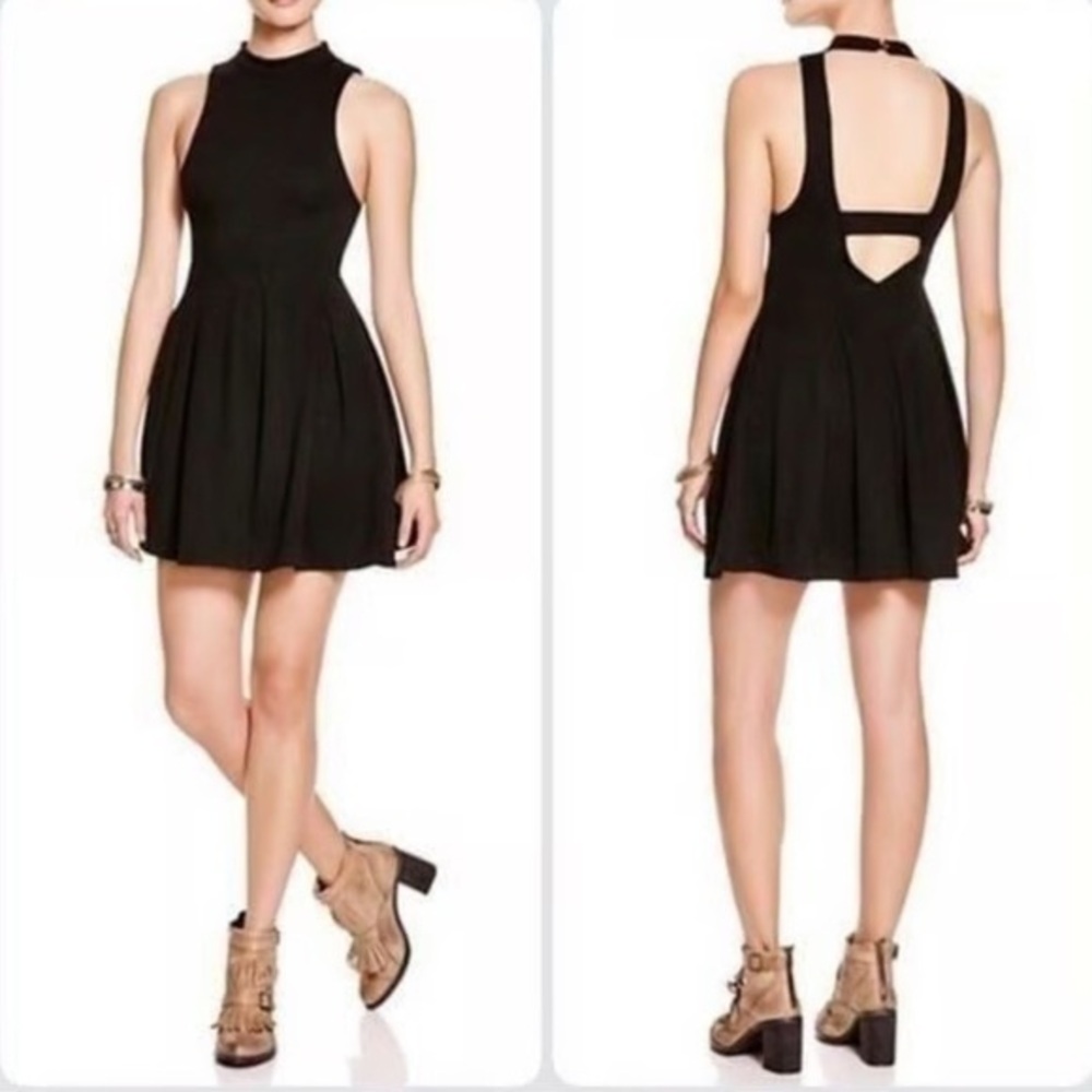 Free People Cha Cha Black Sleeveless Mini Dress Sz. S